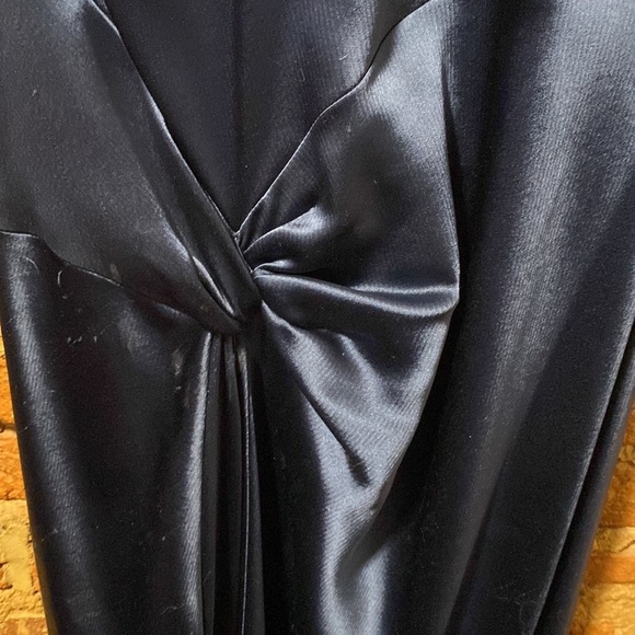 ABS Allen Schwartz Dresses Abs Satin Royal Blue Size 6 Wedding